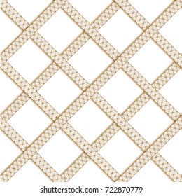 Japanese pattern vector. Gold geometric background for cover page design, template, poster, backdrop.