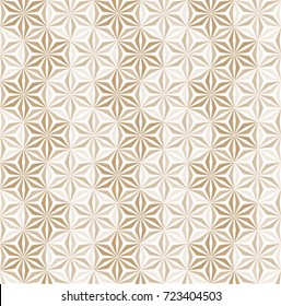 Japanese pattern vector. Gold geometric background for cover page design, template, backdrop, poster.