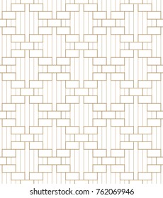 Japanese pattern vector. Gold geometric background for textile, wrapping paper, greeting card, poster.