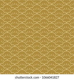 Japanese pattern vector. Tree background template. Curve geometric pattern.