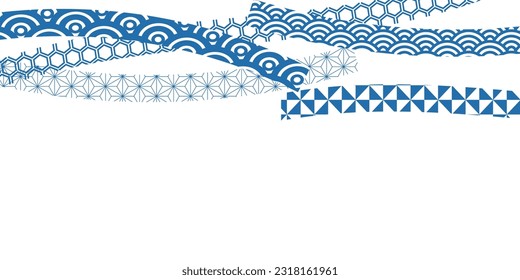 Japanese Pattern Pattern Watercolor Background