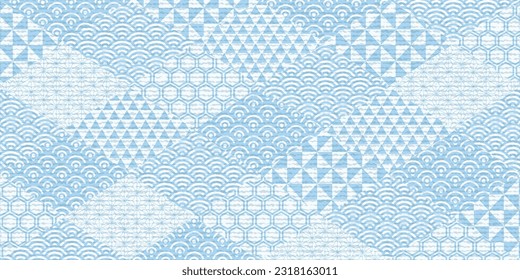 Japanese Pattern Pattern Watercolor Background