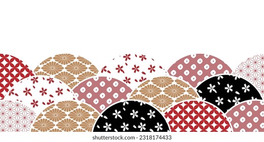 Japanese Pattern Pattern Watercolor Background