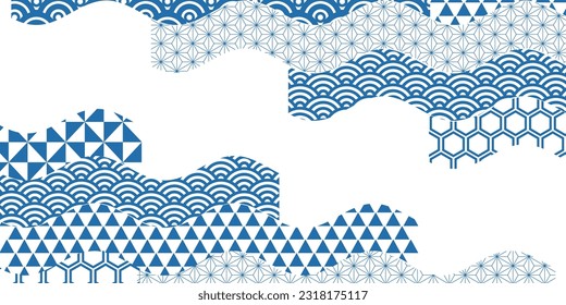 Japanese Pattern Pattern Watercolor Background