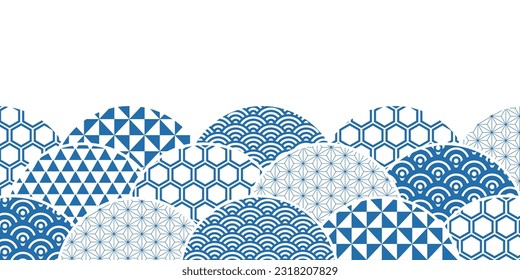 Japanese Pattern Pattern Watercolor Background