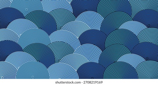Japanese Pattern Wave Pattern Background