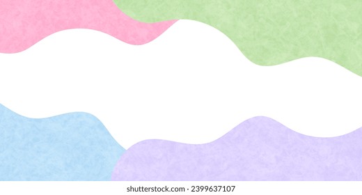 Japanese Pattern Wave Pastel Background