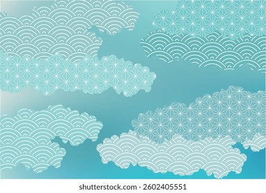 Japanese Pattern Wave Summer Background