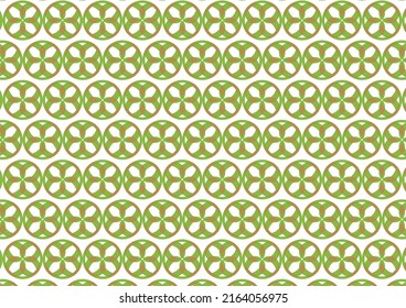 Japanese pattern wheel Komon matcha