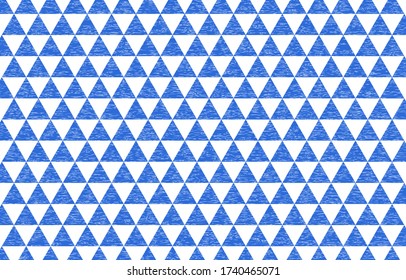 Patrón japonés con sombra blanca sobre un fondo azul transparente: escalar