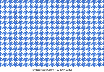 Japanese pattern with white shading on a transparent background blue: houndstooth check