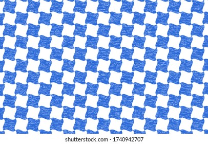 Japanisches Muster mit weißer Schattierung auf transparentem Hintergrund blau: Chidori swastika