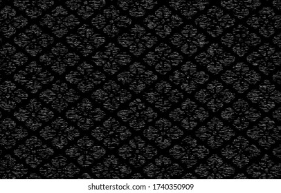 Japanese pattern with a white wilt pattern on a black background: Hanabishi
