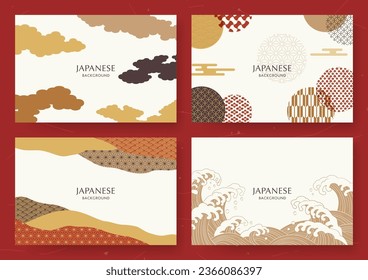 Japanese patterns and Japanese background collection.