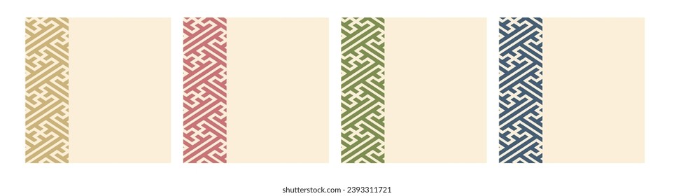 Japanese patterns that can be used for New Year's and New Year's designs