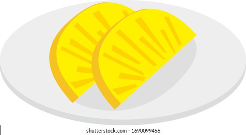 Japanese pickles , Japanese pickles vector illustration
