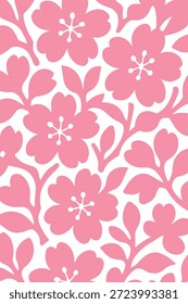Fondo de patrón de Sakura rosa japonés