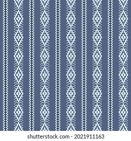 Japanese Pixel Diamond Stripe Vector Seamless Pattern