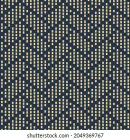 Japanese Pixel Zigzag Vector Seamless Pattern