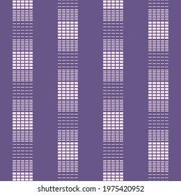 Japanese Plaid Stripe Vector Seamless Pattern
