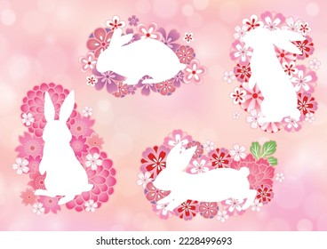 Japanese Rabbit New Year's Cards