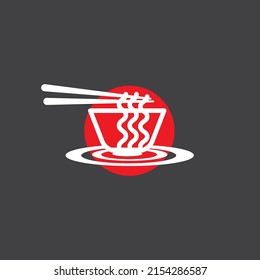 Japanese ramen logo suitable for restaurant logo or icon.