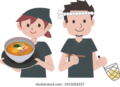 Japanese ramen shop ingredients food