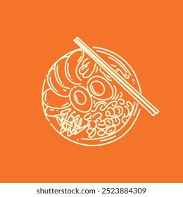 Japanese ramen soup food in bowl