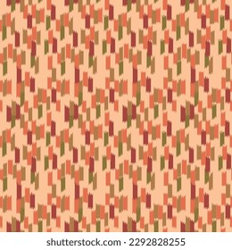 Japanese Random Brush Line Vector Seamless Pattern