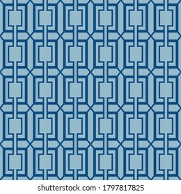 Japanese Rectangle Diamond Vector Seamless Pattern