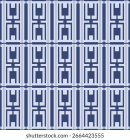 Padrão sem emenda de vetor de listra de linha de retângulo japonês