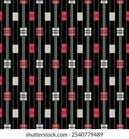 Japanese Rectangle Stripe Vector Seamless Pattern