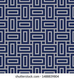 Japanese Rectangle Vintage Seamless Pattern