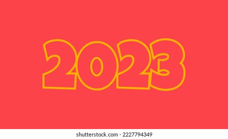 Japanese red card. Horoscope template. Modern background. New year design set 2023. Flat illustration. Festival season.