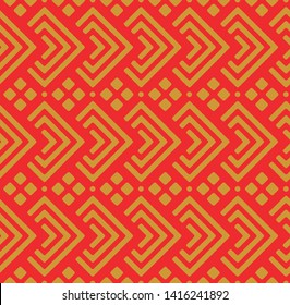 Japanese Red Diamond Seamless Pattern