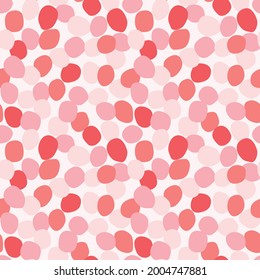 Japanese Red Petal Fall Vector Seamless Pattern