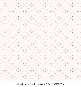 Japanese Red Star Vector Seamless Pattern