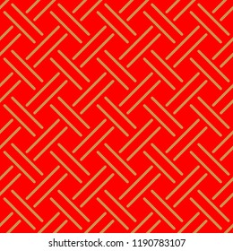 Japanese Red Weaving Pattern
