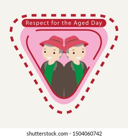 Japanese Respect for the Aged Day Vector Illustration.