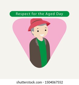 Japanese Respect for the Aged Day Vector Illustration.