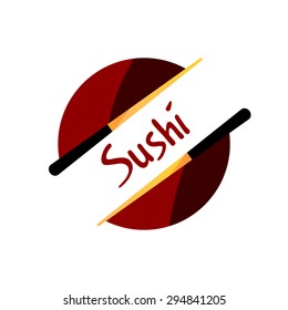 Japanese restaurant sushi menu cover template. vector illustration