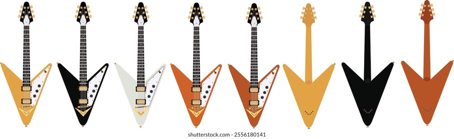 Japanese Reverse Flying V Guitars