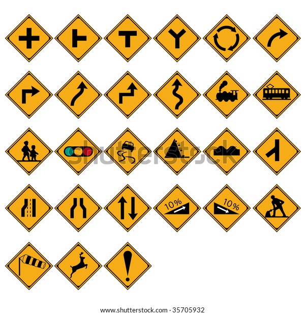 Japanese Road Sign Stock Vector (Royalty Free) 35705932 | Shutterstock