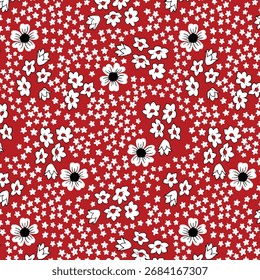 Japanische runde Blume Zweig Vektor nahtloses Muster