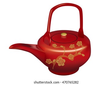 Japanese sake bottle.