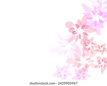 Japanese sakura petals seasonal confetti. Peach flolwer petals natural decor.