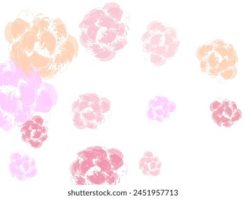 Japanese sakura petals seasonal confetti. Stylish beauty salon background.