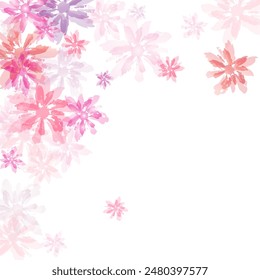 Japanese sakura petals seasonal confetti. Soft peach or chinese cherry blossom petals.