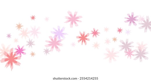 Japanese sakura petals seasonal confetti. Peach flolwer petals natural decor.