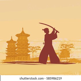 Japanese Samurai fighter
